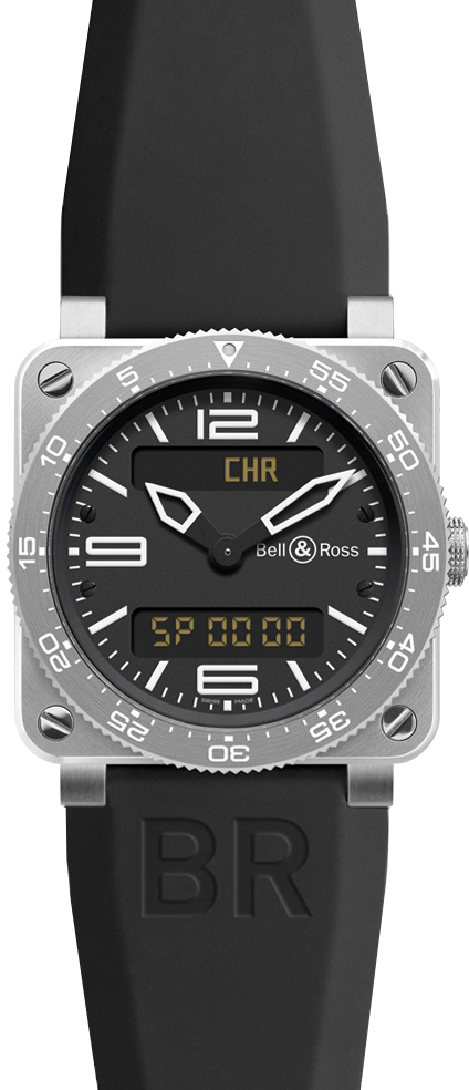 Bell Ross Aviation Instruments Black Watch BR-03-TYPE-AVIATION-STEEL 