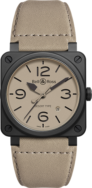 Bell Ross Aviation Instruments Self winding Automatic Beige Mens Watch BR-03-92-DESERT-TYPE 