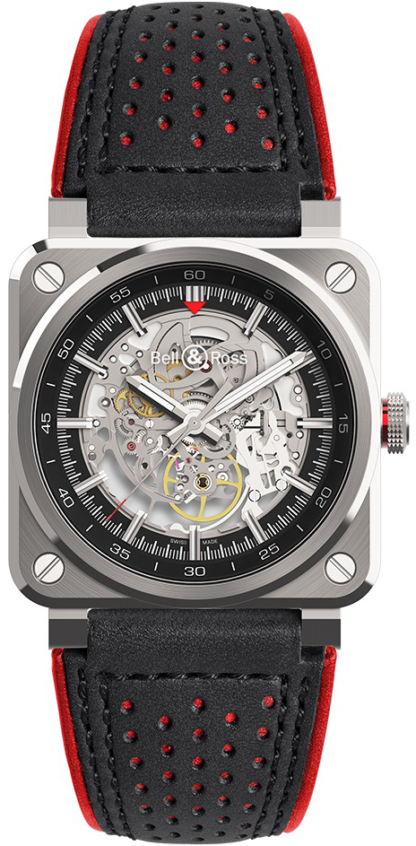 Bell Ross Aviation Instruments Self winding Automatic Skeleton Mens Watch BR-03-92-AEROGT 