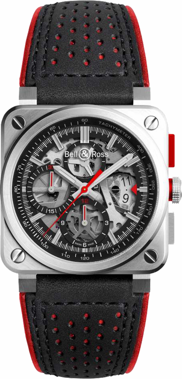 Bell Ross Aviation Instruments Self winding Automatic Skeleton Mens Watch BR-03-94-AEROGT 