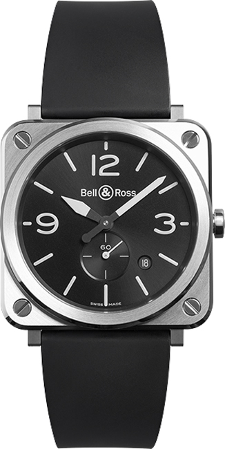 Bell Ross Aviation Instruments Black Mens Watch BR-S-STEEL 
