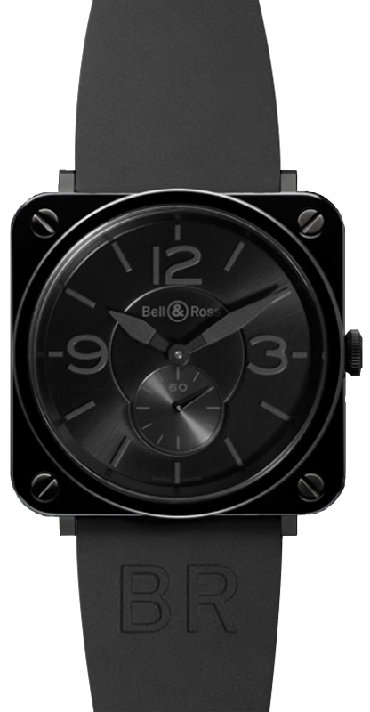 Bell Ross Aviation Instruments Black Mens Watch BR-S-BLACK-CERAMIC-PHANTOM 
