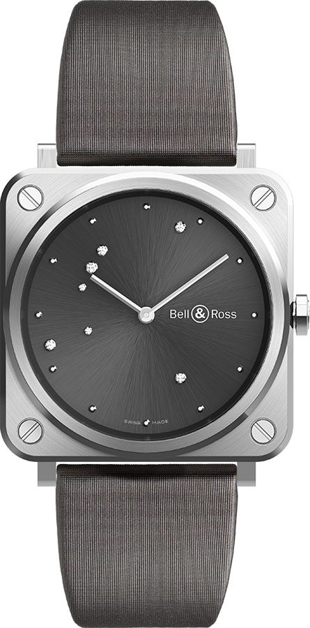 Bell Ross Aviation Instruments Battery Operated Quartz Grey Mens Watch BR-S-GREY-DIAMOND-EAGLE 