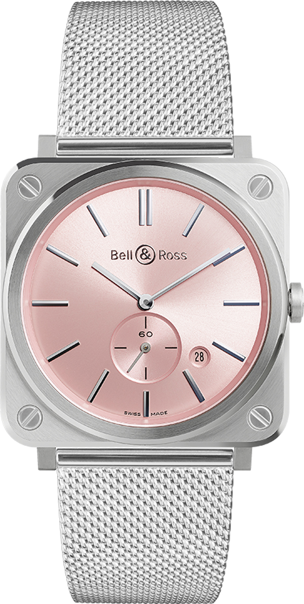 Bell Ross Aviation Instruments Battery Operated Quartz Pink Ladies Watch BR-S-NOVAROSA 