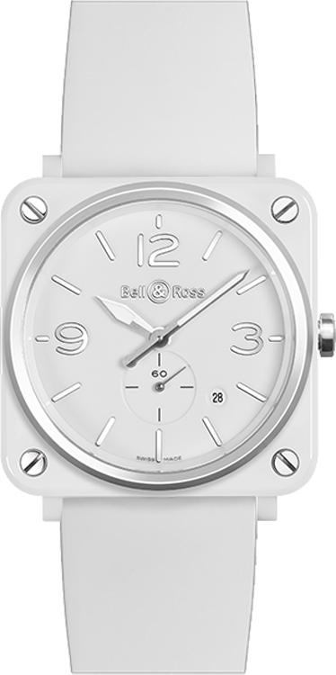 Bell Ross Aviation Instruments White Watch BR-S-WHITE-CERAMIC 