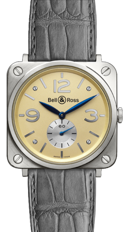 Bell Ross Aviation Instruments Ivory Watch BR-S-WHITE-GOLD-IVORY 