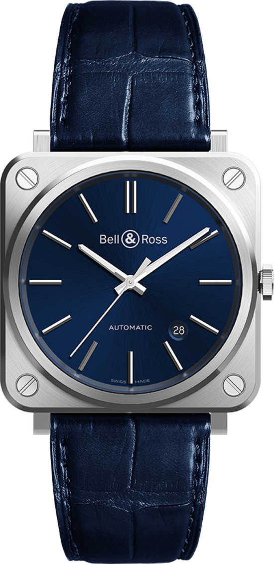 Bell Ross Aviation Instruments Self winding Automatic Blue Watch BR-S-92-BLUE-STEEL 