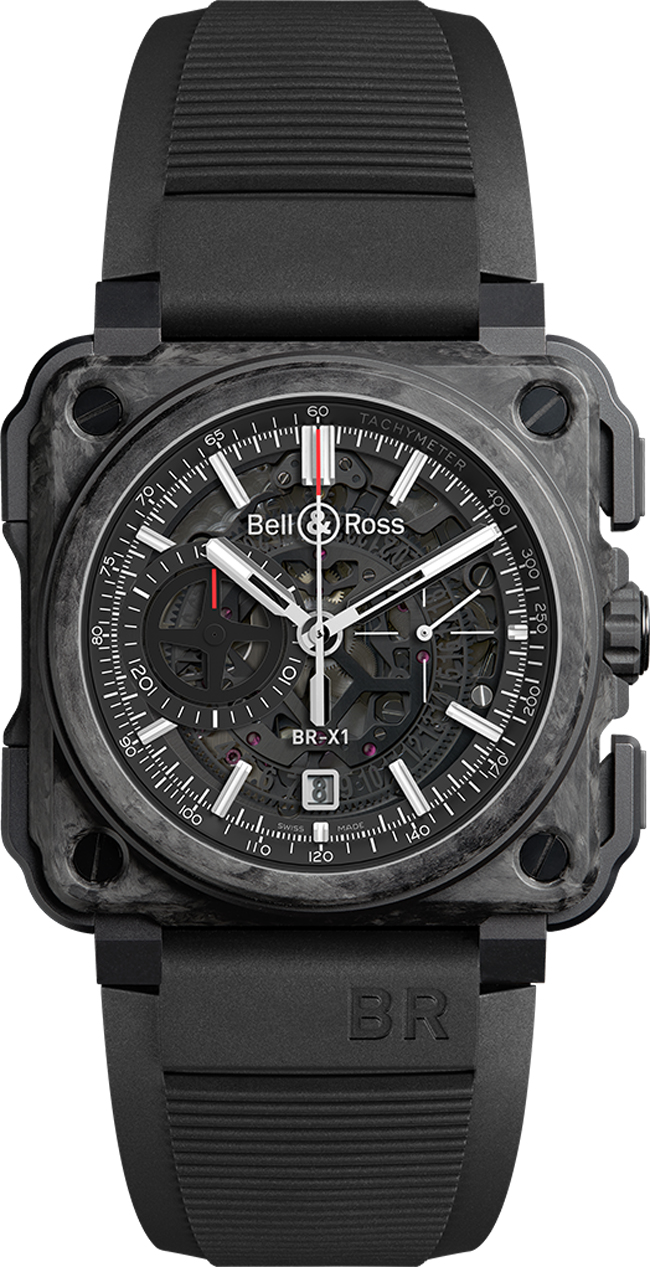 Bell Ross Aviation Instruments Self winding Automatic Black Watch BR-X1-CARBONE-FORGE 