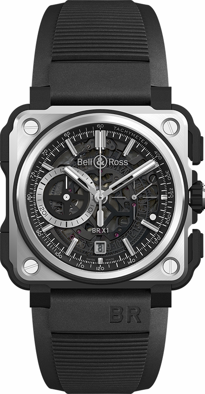 Bell Ross Aviation Instruments Self winding Automatic Black Mens Watch BR-X1-BLACK-TITANIUM 