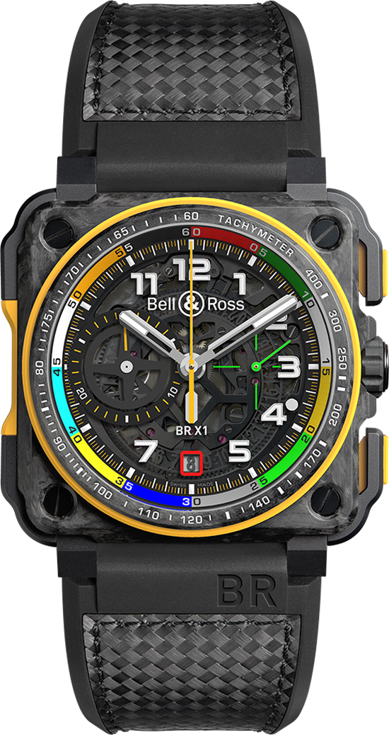 Bell Ross Aviation Instruments Self winding Automatic Black Mens Watch BR-X1-RS17 