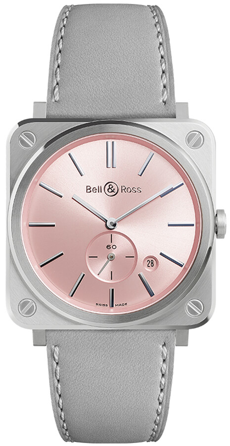 Bell Ross Aviation Instruments Battery Operated Quartz Pink Ladies Watch BR-S-NOVAROSA-SCA 