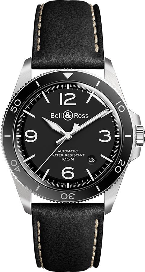Bell Ross Vintage Self winding Automatic Black Mens Watch BR-V2-92-BLACK 