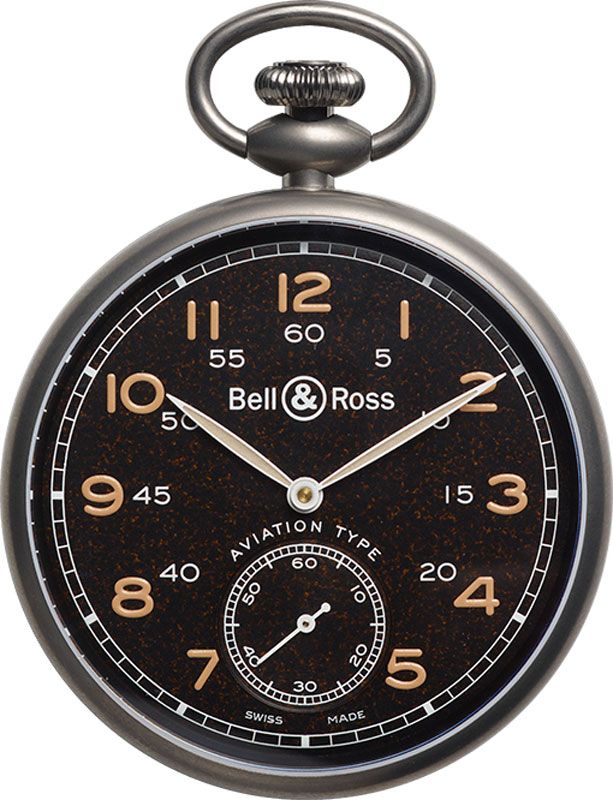 Bell Ross Vintage Manual Winding Brown Mens Watch BRPW1-BL-TI 