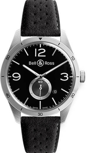Bell Ross Vintage Self winding Automatic Black Mens Watch BR-123-GT 