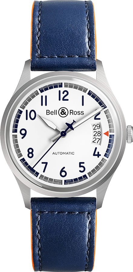 Bell Ross Vintage Self winding Automatic White Watch BR-V1-92-RACING-BIRD 