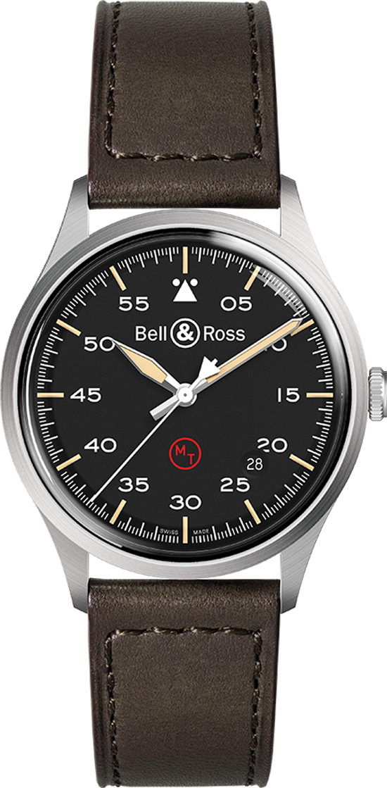 Bell Ross Vintage Self winding Automatic Black Mens Watch BR-V1-92-MILITARY 
