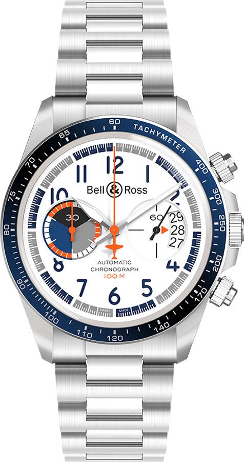 Bell Ross Vintage Self winding Automatic White Watch BR-V2-94-RACING-BIRD-SST 