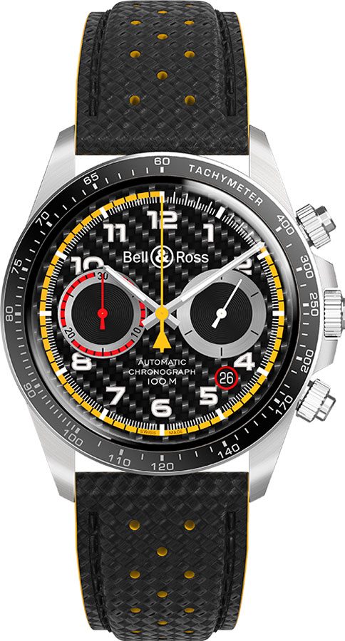 Bell Ross Vintage Self winding Automatic Black Mens Watch BR-V2-94-RS18 