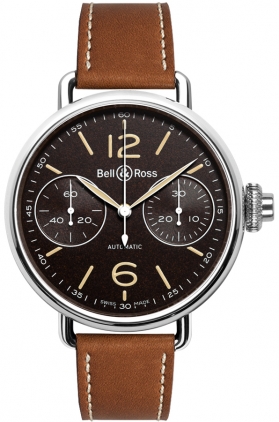 Bell Ross Vintage Black Watch WW1-CHRONOGRAPH-MONOPOUSSOIR-HERITAGE 