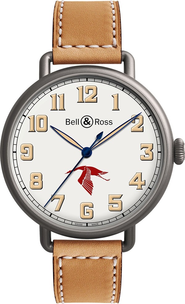 Bell Ross Vintage Self winding Automatic Silver Mens Watch WW1-GUYNEMER 