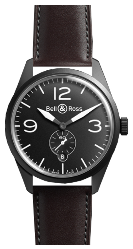 Bell Ross Vintage Black Mens Watch BR-123-ORIGINAL-CARBON 