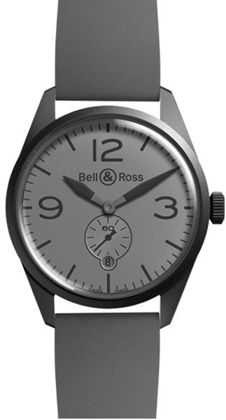 Bell Ross Vintage Grey Mens Watch BR-123-ORIGINAL-COMMANDO 