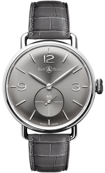 Bell Ross Vintage Manual Winding Grey Mens Watch WW1-ARGENTIUM-RUTHENIUM 