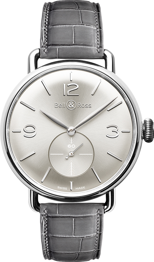 Bell Ross Vintage Manual Winding Silver Mens Watch WW1-ARGENTIUM-SILVER 
