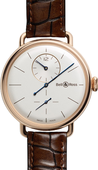 Bell Ross Vintage Self winding Automatic Silver Watch WW1-REGULATEUR-ROSE-GOLD 