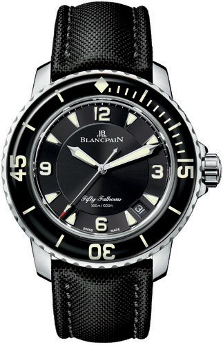 Blancpain 50 Fathoms Self-winding Automatic Black Mens Watch 5015-1130-52 