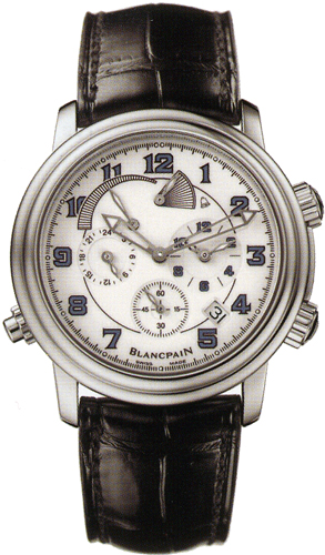 Blancpain Leman GMT Alarm Self-winding Automatic White Mens Watch 2041-1127M-53B 