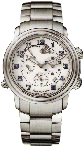 Blancpain Leman GMT Alarm Self-winding Automatic White Mens Watch 2041-1127M-71 