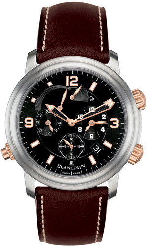 Blancpain Leman GMT Alarm Self-winding Automatic Black Mens Watch 2041-12A30-63B 