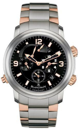 Blancpain Leman GMT Alarm Self-winding Automatic Black Mens Watch 2041-12A30-98B 