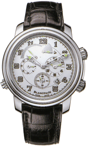Blancpain Leman GMT Alarm Self-winding Automatic White Mens Watch 2041-1542M-53B 