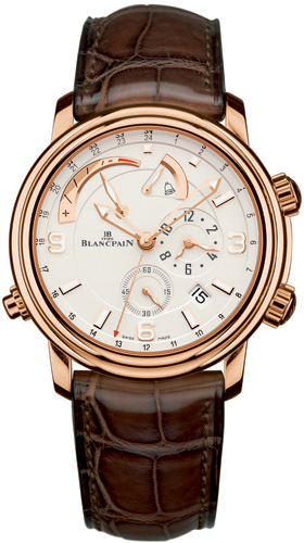 Blancpain Leman GMT Alarm Self-winding Automatic Silver Mens Watch 2841-3642-53B 