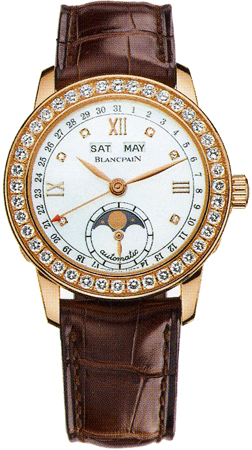 Blancpain Leman Self-winding Automatic White Ladies Watch 2360-2991A-55B 