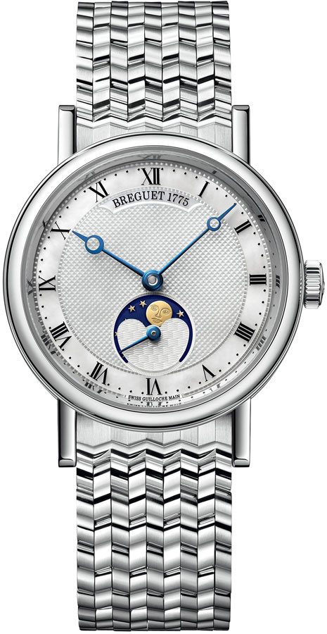 Breguet Classique Collection Self winding Automatic Silver Ladies Watch 9087BB-52-BC0 
