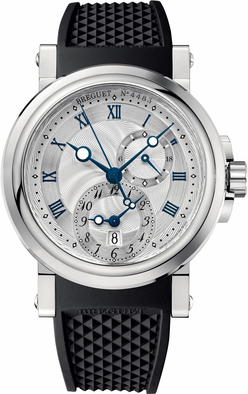 Breguet Marine Self winding Automatic Silver Mens Watch 5857ST-12-5ZU 