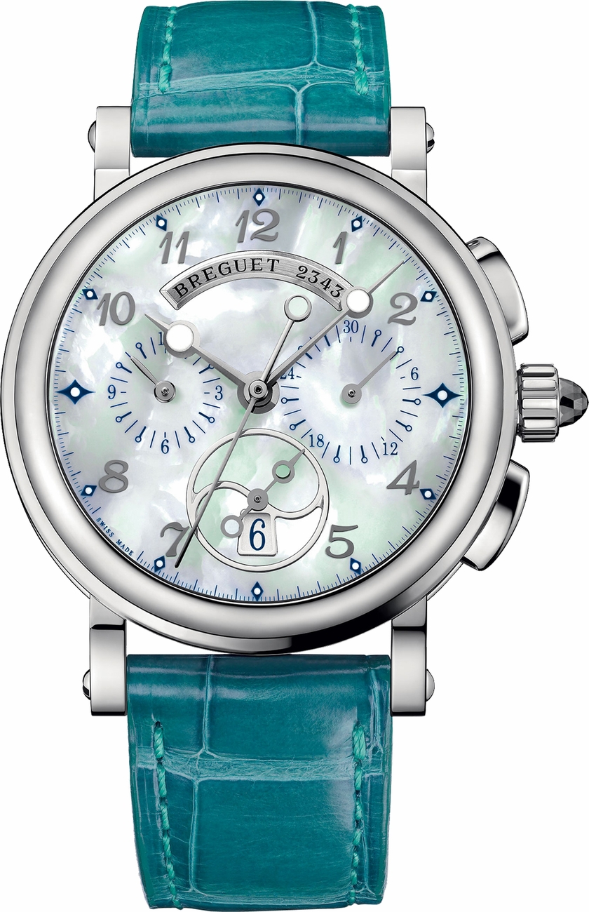 Breguet Marine Self winding Automatic Green Ladies Watch 8827-ST5-W986 