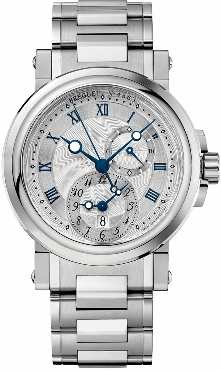 Breguet Marine Self winding Automatic Silver Mens Watch 5857ST-12-SZ0 