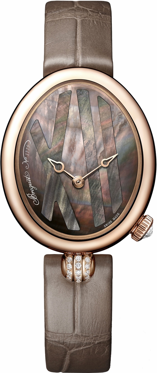 Breguet Reine De Naples Self winding Automatic Black Ladies Watch 9808-BR5T-9220D00 