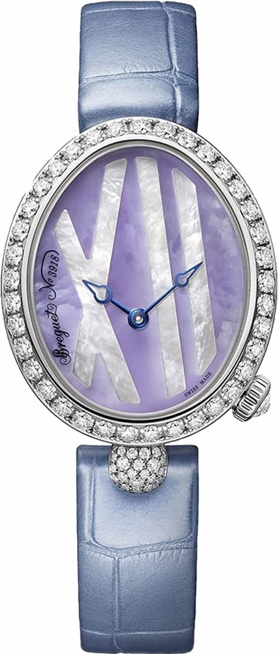Breguet Reine De Naples Self winding Automatic Purple Ladies Watch 9818-BB5V922-DD0D 