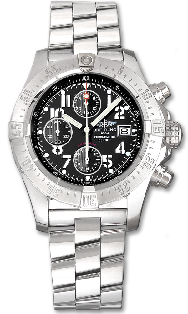 Breitling Avenger Self winding Automatic Chronometer Black Mens Watch A1338012-B975-132A 