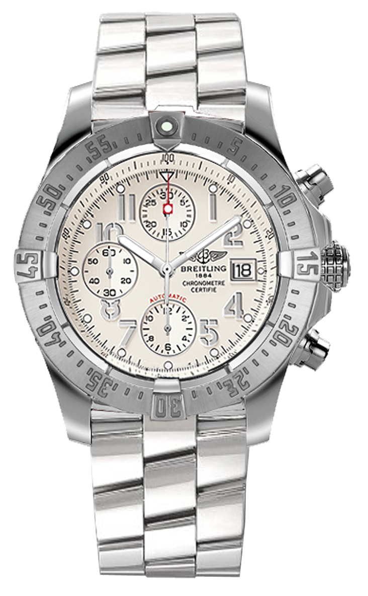 Breitling Avenger Self winding Automatic Chronometer Silver Mens Watch A1338012-G692-132A 
