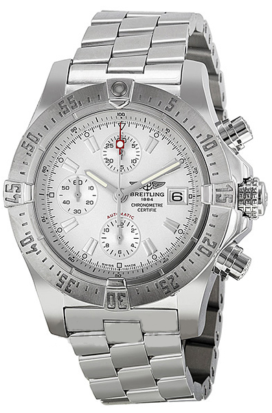 Breitling Avenger Self winding Automatic Chronometer Silver Mens Watch A1338012-G694-132A 