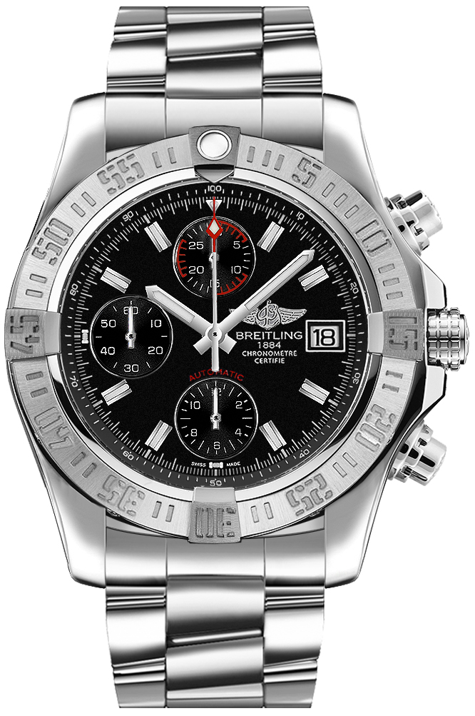 Breitling Avenger II Black Dial Men's Watch A13381111B1A1 