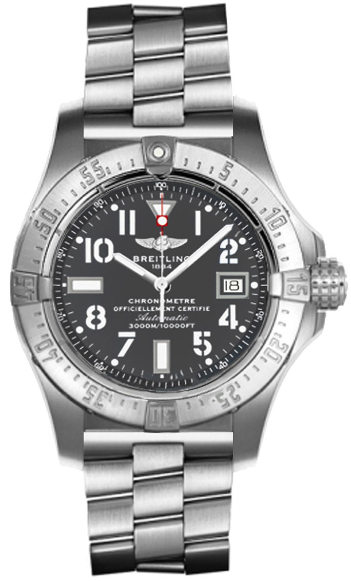 Breitling Avenger Self Winding Automatic Chronometer Grey Mens Watch A1733010-F538-147A 