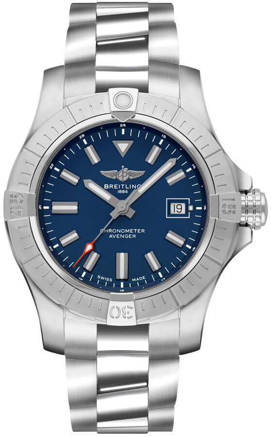 Breitling Avenger Automatic 43 Blue Dial Steel Men's Watch A17318101C1A1 