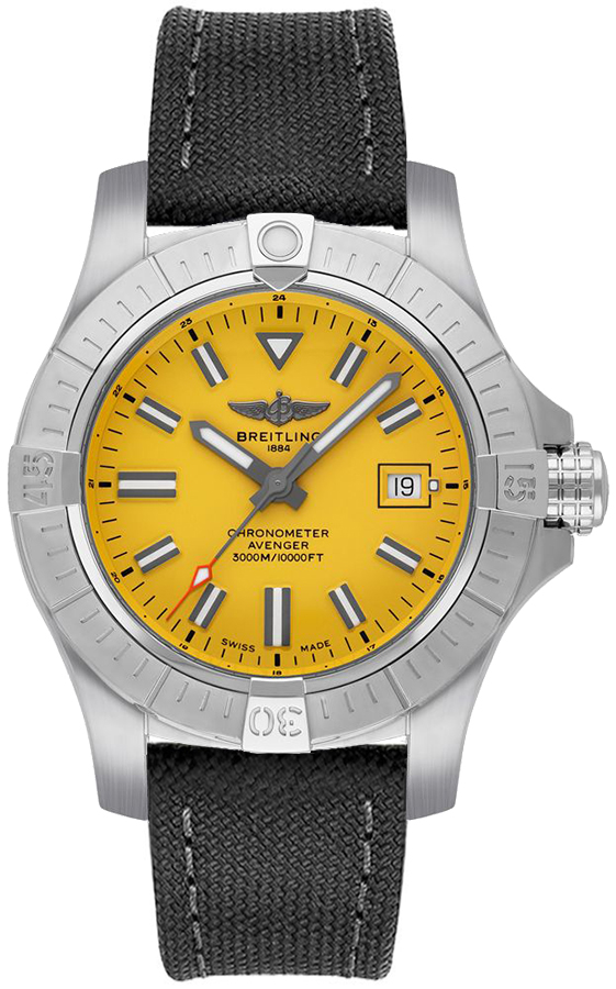 Breitling Avenger Self Winding Automatic Yellow Mens Watch A1731910-I535-109W 